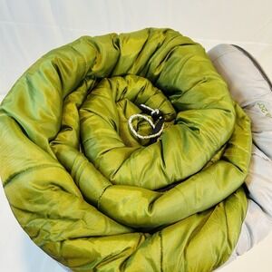Kelty Sleeping Bag Corona Regular 20 Degree Right Zipper 34" x 80" Green Grey